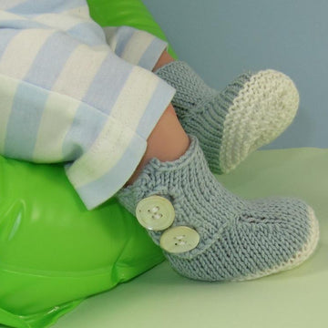 Baby 2 Button Booties