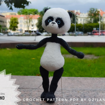 Crochet Pattern Basi the Panda Amigurumi toy