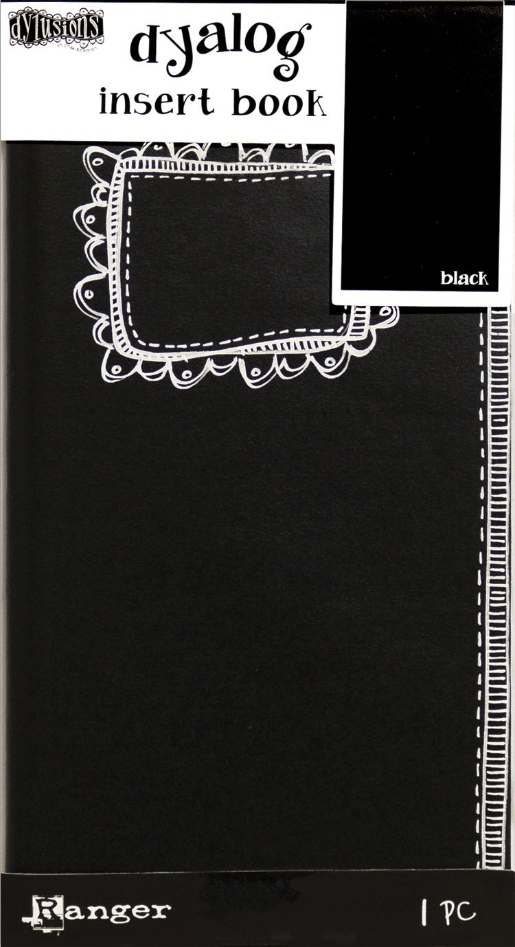 Ranger Dyan Reaveley's Dylusions Dyalog Insert Book 4.375"X8.25" - Black #2