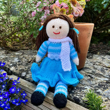 Pansy Rag Doll Knitting Pattern - Toy Knitting Pattern