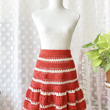 Striped Lace Skirt