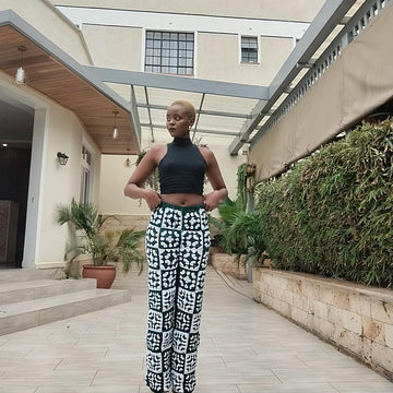 Granny Square Crochet Pants
