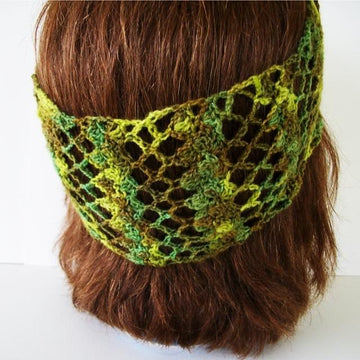 Lacy Stripes Headband/ Hair Scarf/ Fashion Scarf