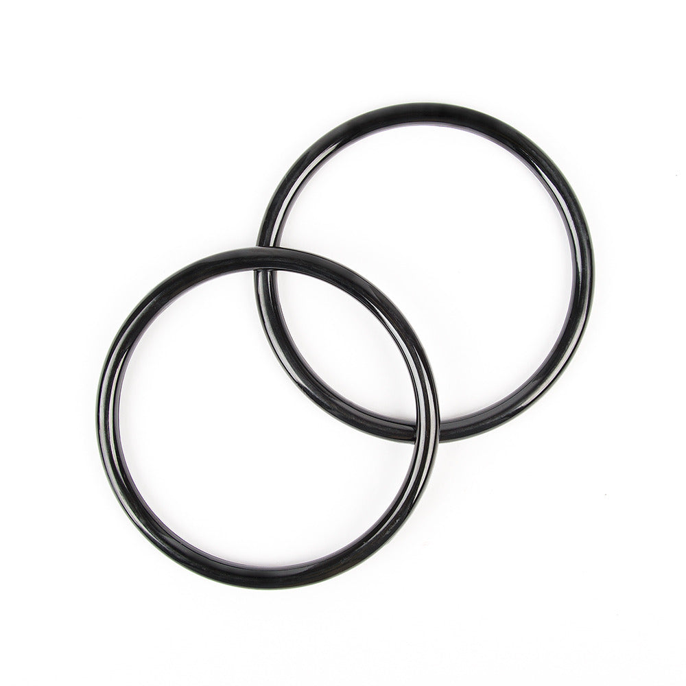 Rico Small Round Plastic Bag Handles - Black