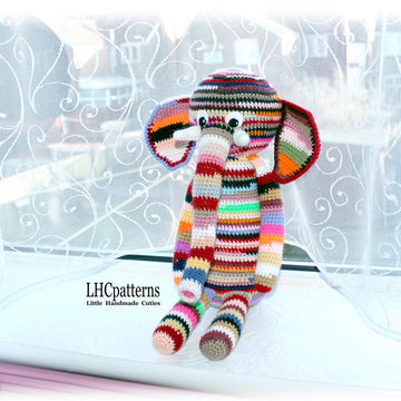 Scrap Yarn Elephant Crochet Pattern