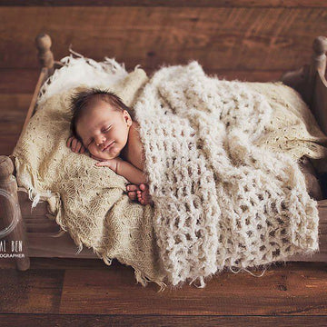 #86 Fluffy trellis blanket