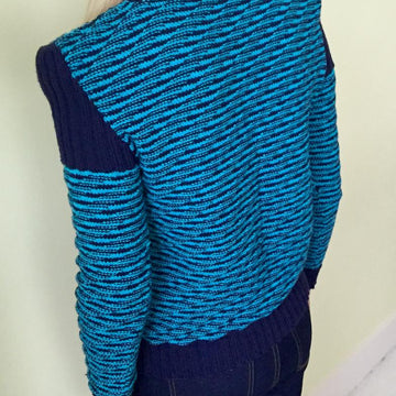 Diagonal Rib Sweater