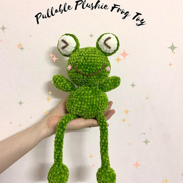 Pullable Plushie Frog Toy