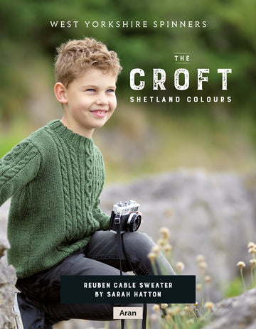 Reuben Cable Sweater in West Yorkshire Spinners The Croft Shetland Colours - DBP0078 - Downloadable PDF
