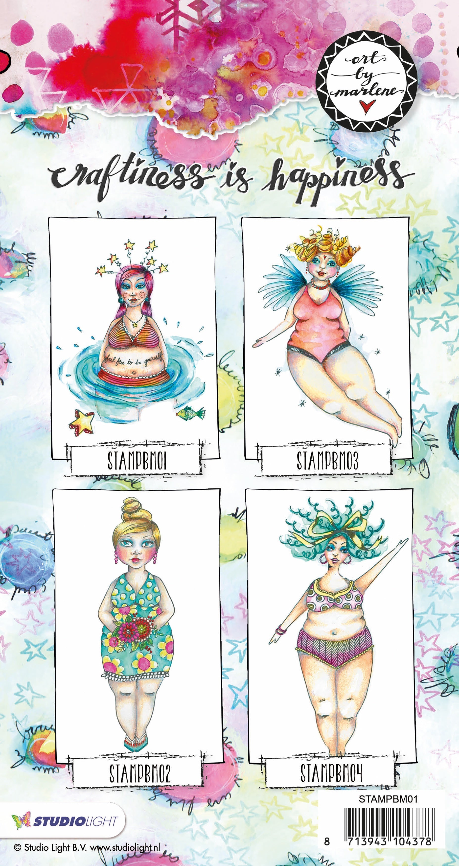 Studio Light Art By Marlene Chubby Chicks Cling Stamp - 279275