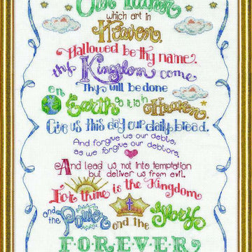 Design Works The Lord's Prayer Cross Stitch Kit - 30cm x 45cm