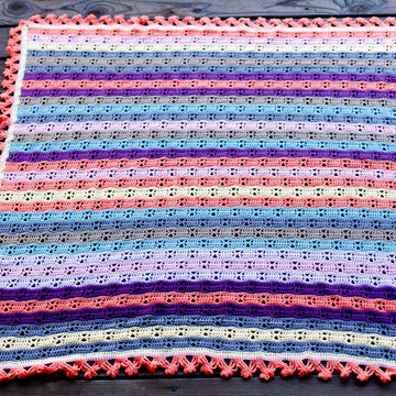 Citrus Snowflakes Baby Blanket
