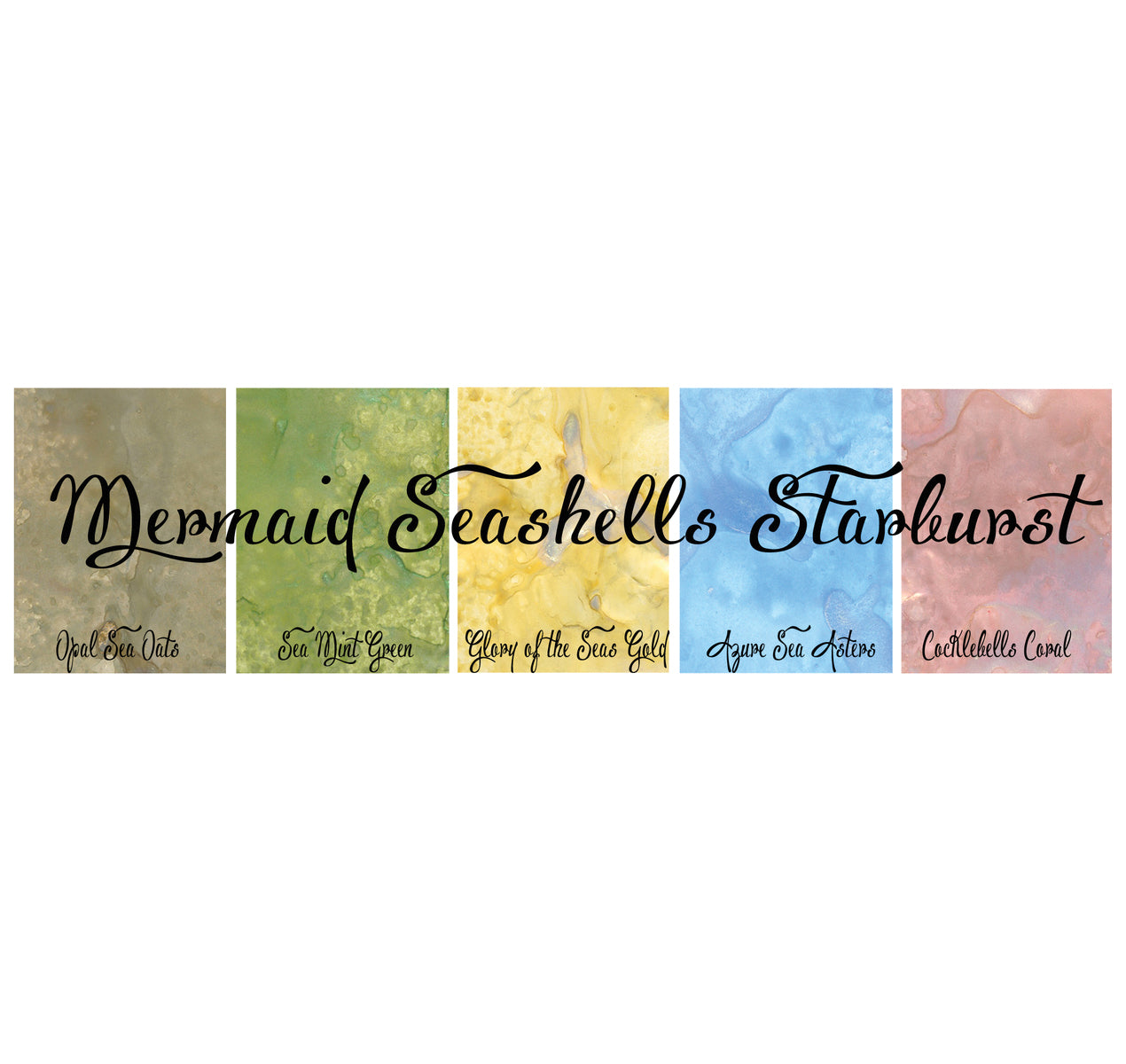 Lindy's Stamp Gang Starburst Sprays 2oz 5/Pkg - Mermaid Sea Shells