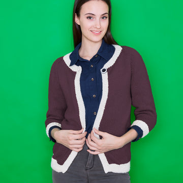 "Swing Cardigan" - Free Cardigan Knitting Pattern For Women in Paintbox Yarns Simply Aran