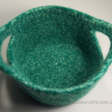 Felted Wool Handle Baskets 6374