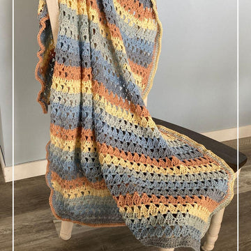 Easy Crochet Modern Granny Blanket Pattern