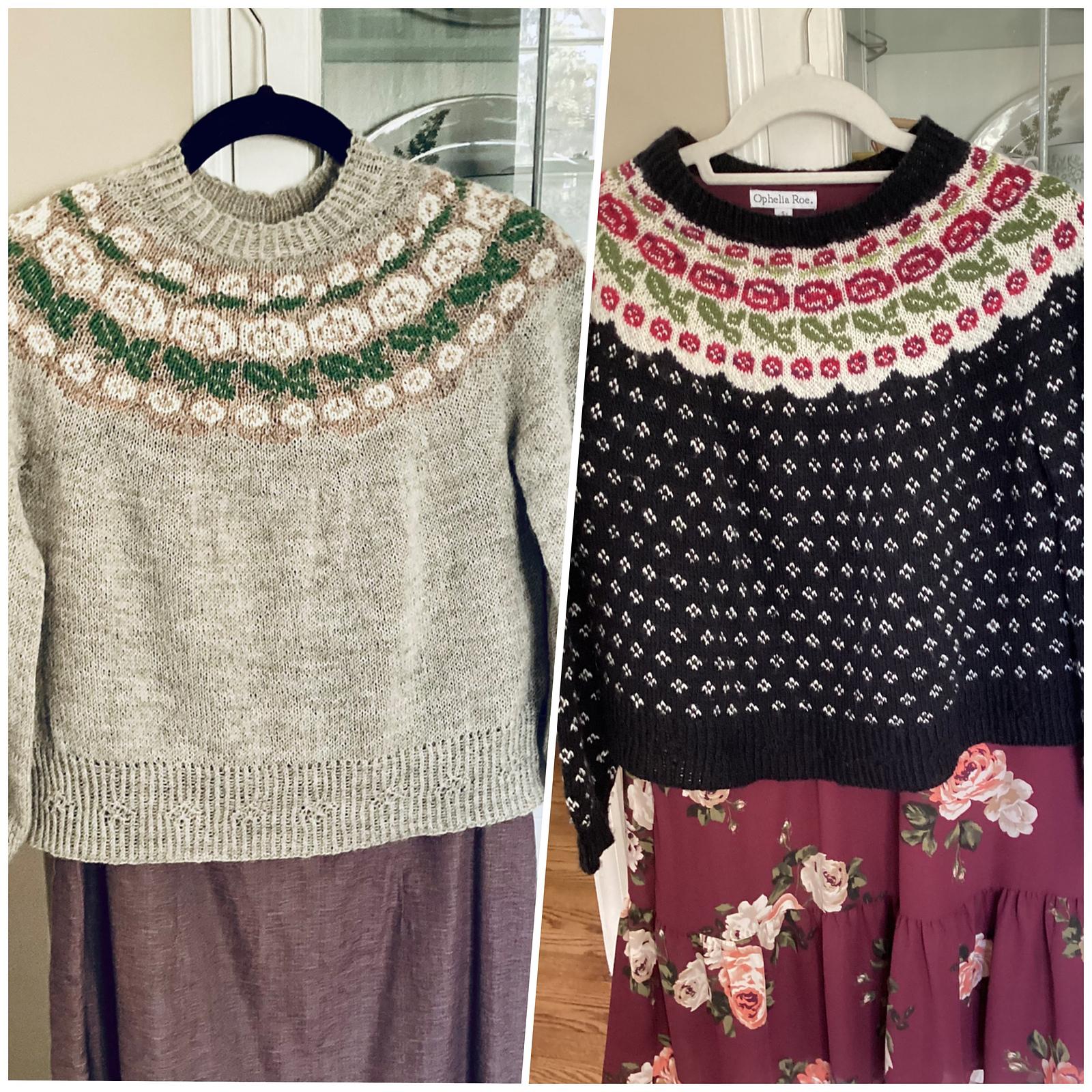 Rosemaaling Pullover