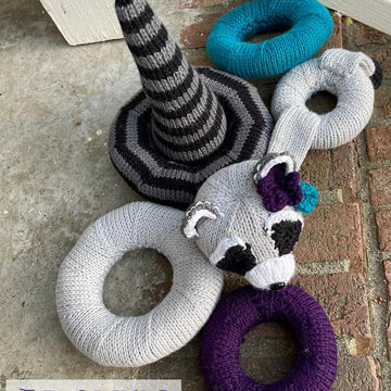 Raccoon Stacking Ring Toy