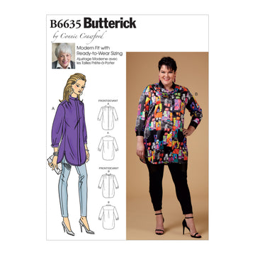 Butterick Misses', Women's Shirt B6635 - Sewing Pattern