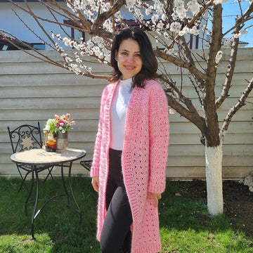 Crochet cardigan for spring