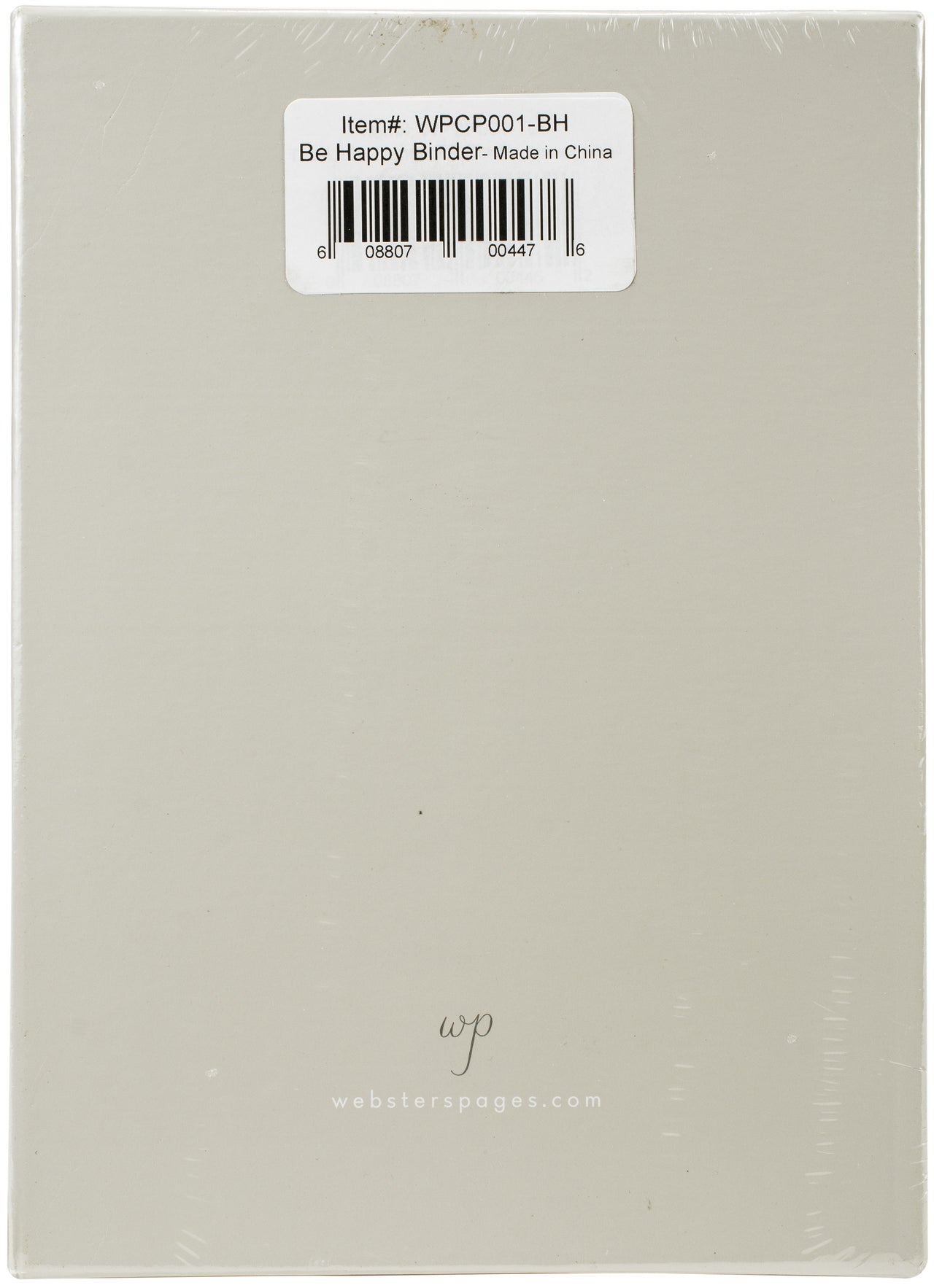 Webster's Pages Color Crush Faux Leather Personal Planner Binder 5.25"X8" - Be Happy