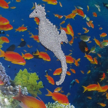 Silver Seahorse Toy