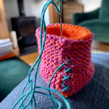 Stripey Baby Booties