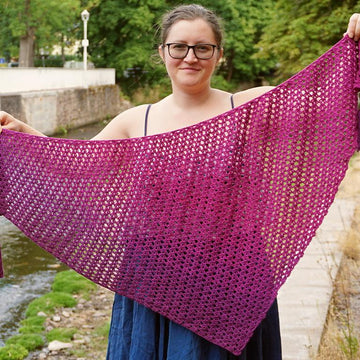 Sweet pea shawl