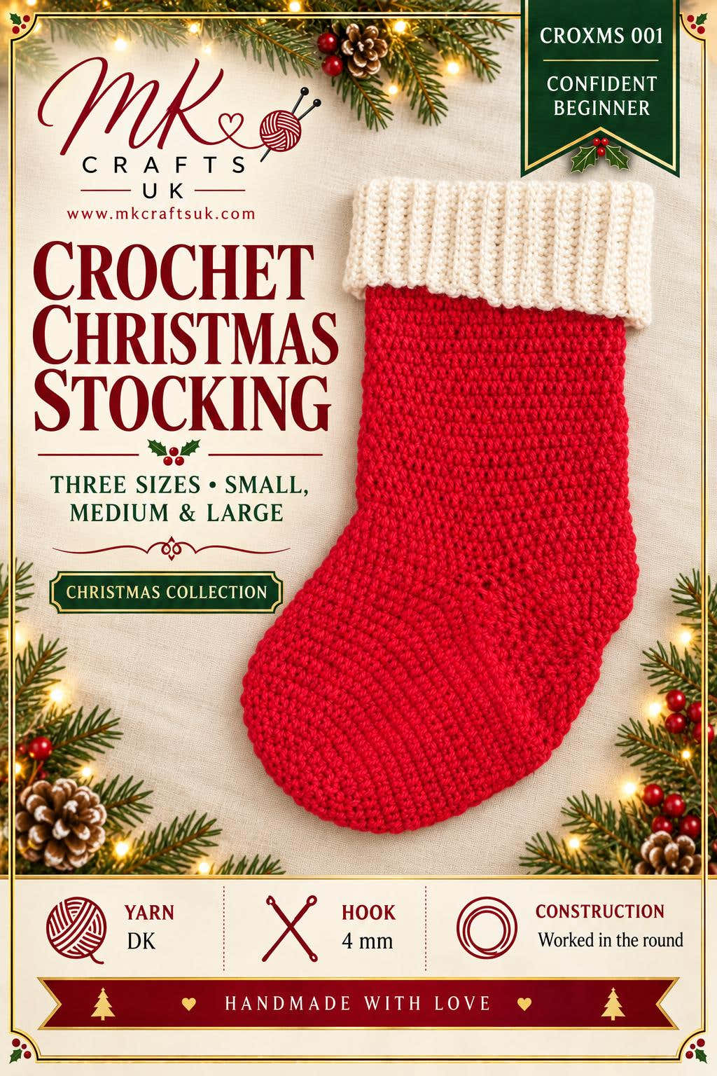 Crochet Christmas stocking