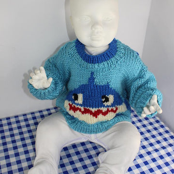 Chunky Baby & Toddler Shark Sweater and Toy
