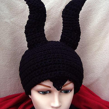 695 GREAT HORNED Crochet HAT, newborn to adult