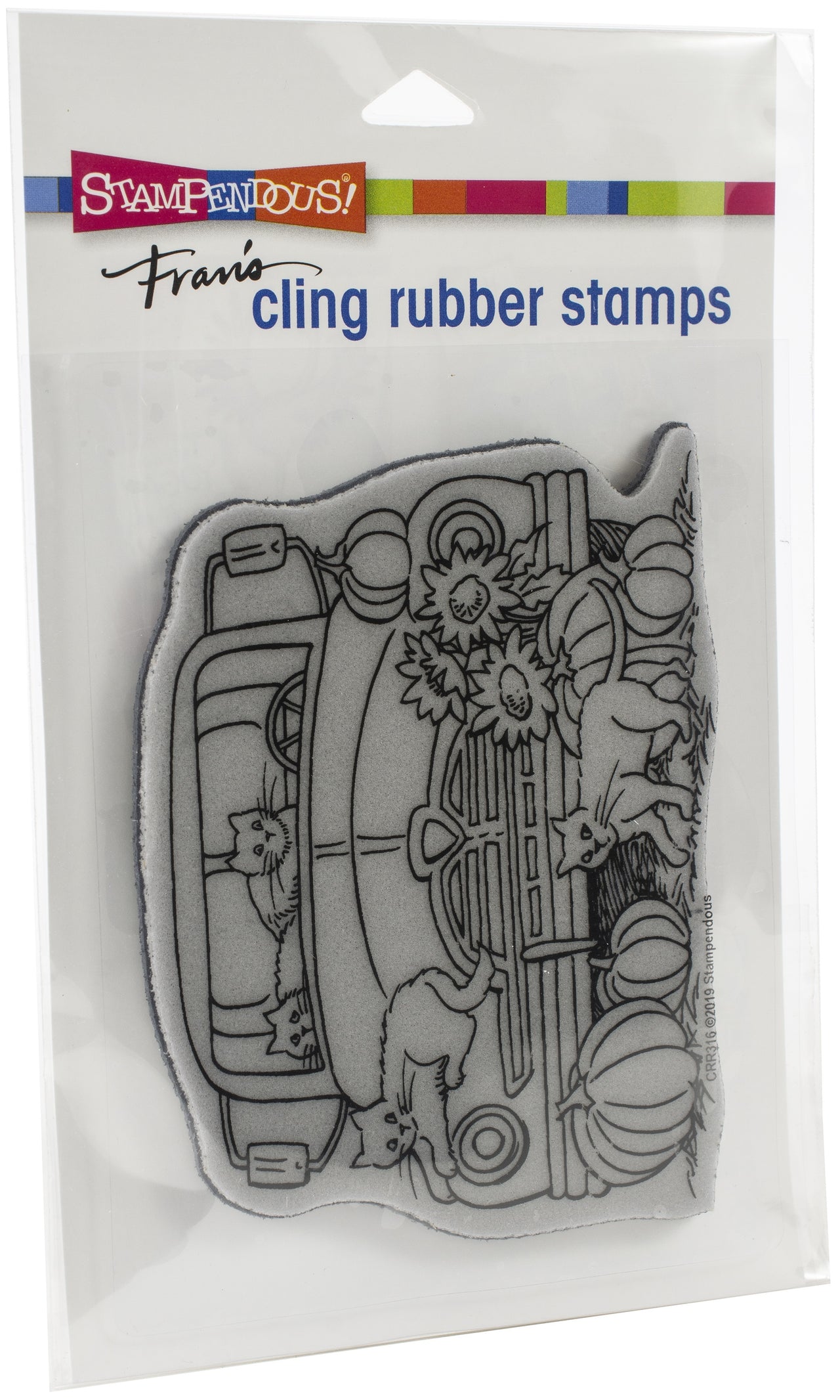 Stampendous Cling Stamp - Autumn Truck