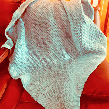 Blooming Crochet Star Stitch Blanket