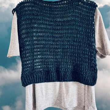 Metallic Crochet Crop Top