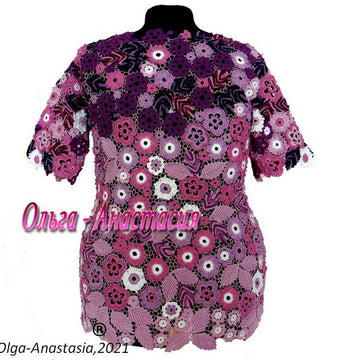 Lilac lace blouse