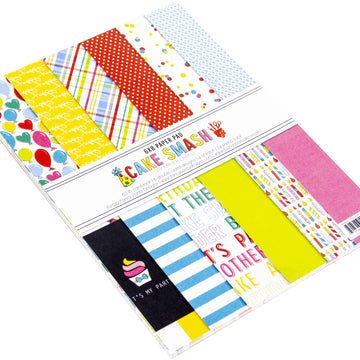 Foundations Decor Fancy Pants Designs Double-Sided Paper Pad 6"X8" 24/Pkg - Cake Smash, 6 Designs/4 Each