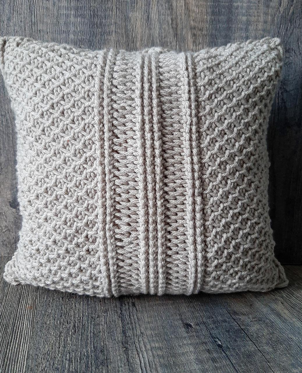 Adley Tunisian Pillow Cover