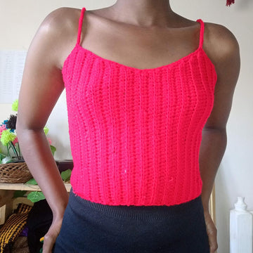 Panama ribbed top