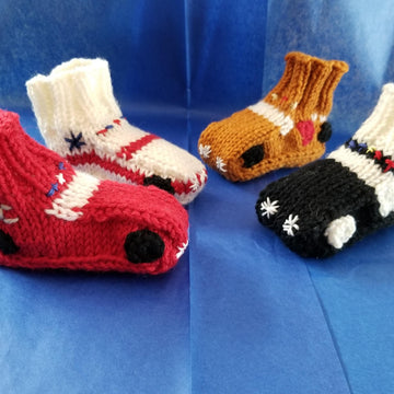 Firetruck Baby Booties