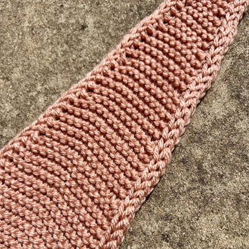 Cherry Blossom Scarf -- a loom knit pattern