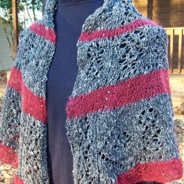 Winter Skies - shawl AND poncho