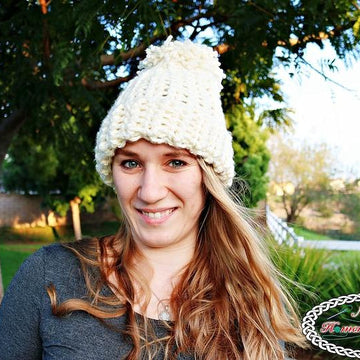 Chunky Knit-Like Hat