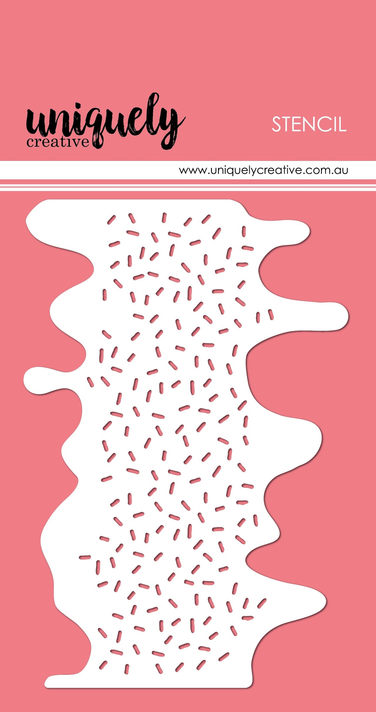 Uniquely Creative 4"X6" Stencil - Sprinkles