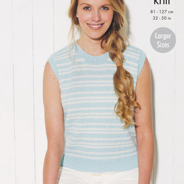 Cardigan and Slipover Knitted in King Cole Paradise Beaches DK - 5723 - Downloadable PDF