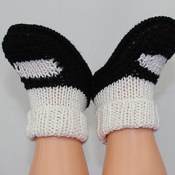 Baby 2x2 Rib Cuff Sock and Slipper Booties