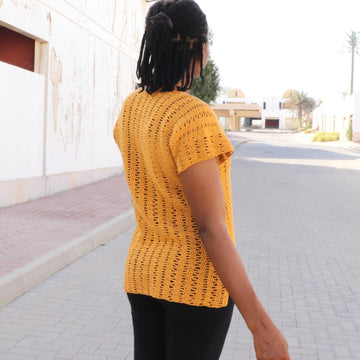 Open Waves Top- Crochet pattern for Women