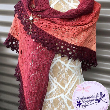 Cover Me in Dragonflies and Flowers Shawl