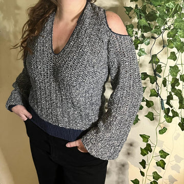 Häkelanleitung Cold-Shoulder-Sweater "Rebel Yell"