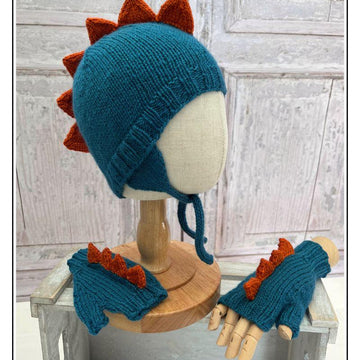 Dinosaur Hat and Mittens Set