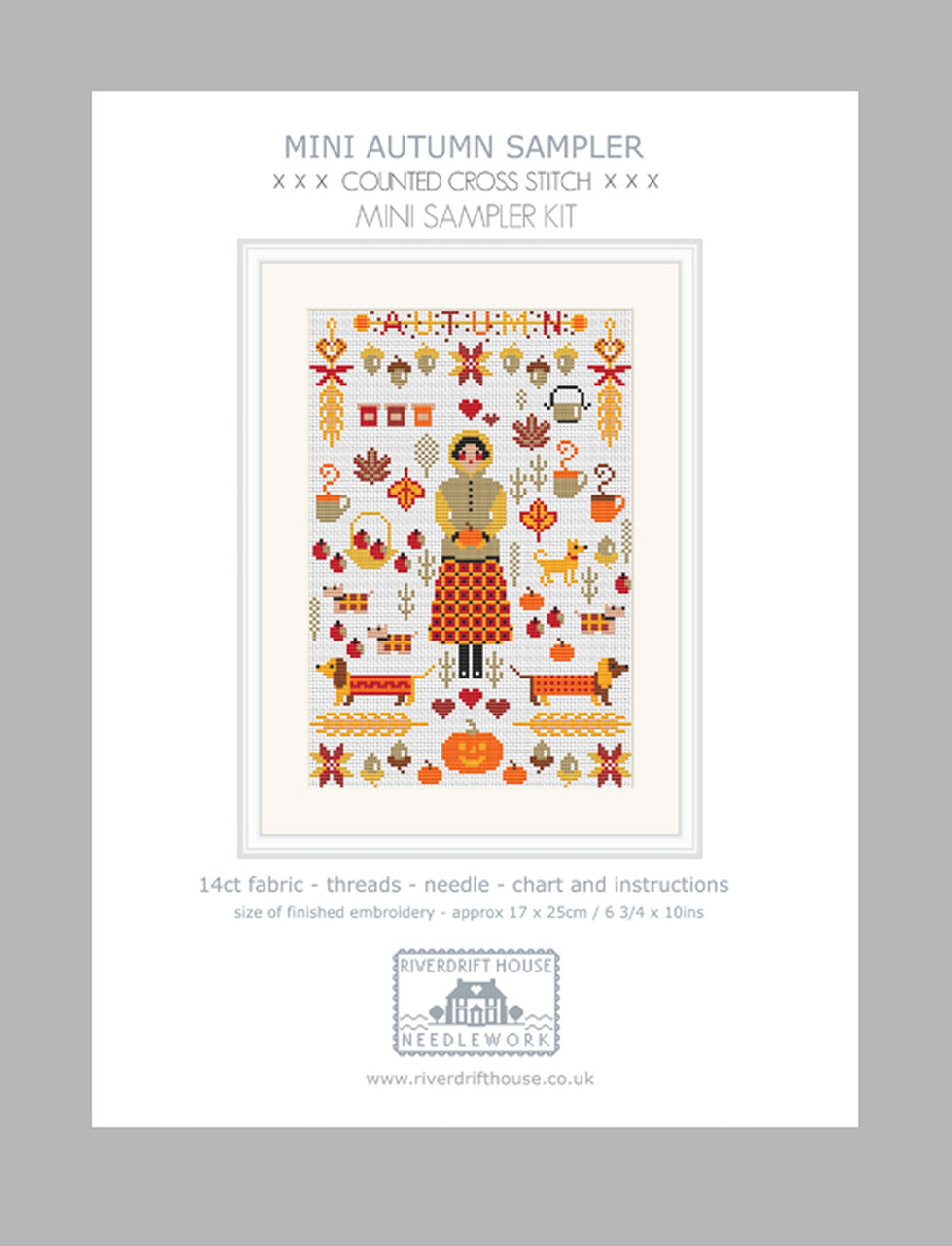 Riverdrift House Autumn Mini Cross Stitch Kit